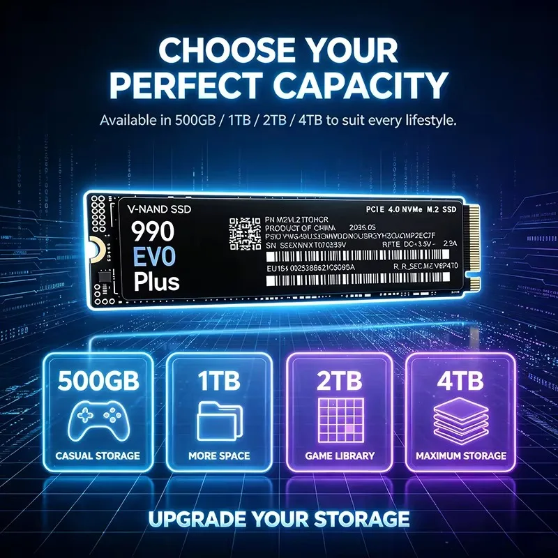 990 EVO Plus 500GB-4TB TLC 3D  - M.2 Nvme 4Tb Pcie 4.0 Ssd 评论和价格