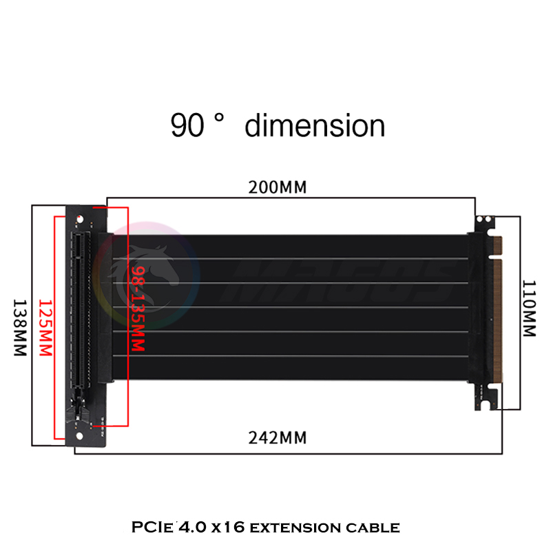 PCIE 4.0 X16 Riser Cable Video - Pcie 4.0 X16 Riser Cable 90 Degree 评论和价格