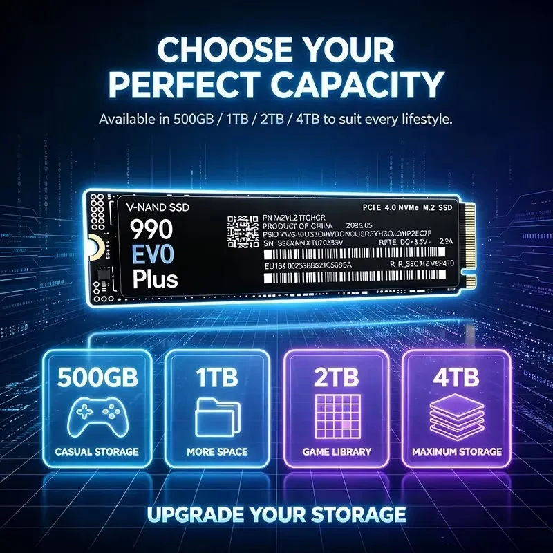 NEW 990 EVO Plus M.2 2280 NVMe - M.2 Nvme 4Tb Pcie 4.0 Ssd 评论和价格
