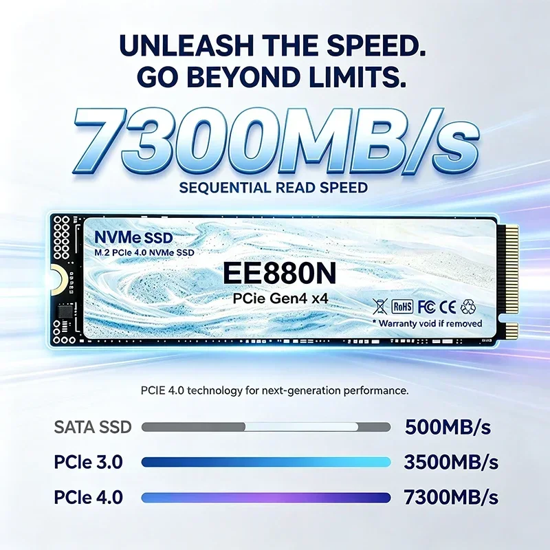 2026New EE880N High Speed 7300 - M.2 Nvme 4Tb Pcie 4.0 Ssd 评论和价格