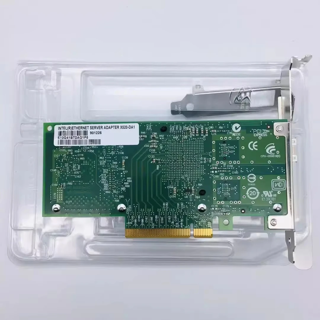 Original for Intel X520-DA1 10 - 10Gb Sfp+ Pcie Network Card Dual Port 评论和价格